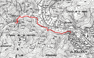 Mapa del Sendero del Salto del Caballo