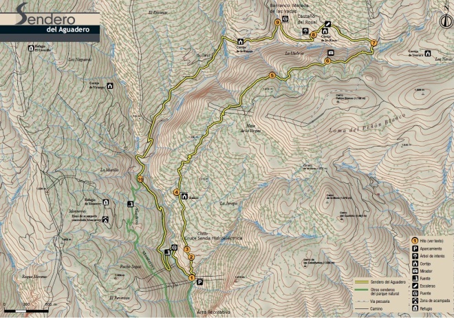 Mapa sendero del Aguadero PR-A 37