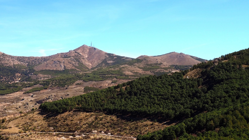Tetica de Bacares o Cerro de Nímar desde el mirador